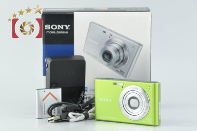 [Used] SONY Sony Cyber-shot DSC-W550 Green Compact Digital Camera with Original Box