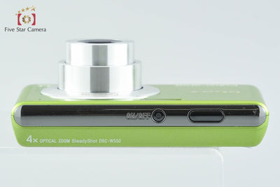 [Used] SONY Sony Cyber-shot DSC-W550 Green Compact Digital Camera with Original Box
