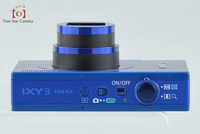 [Used] Canon IXY 3 Blue Compact Digital Camera with Original Box