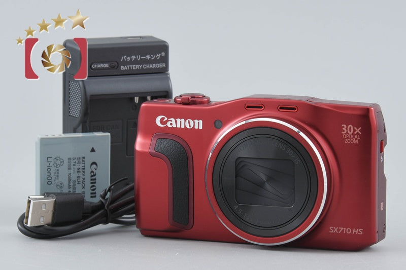 [Used] Canon PowerShot SX710 HS Red Compact Digital Camera