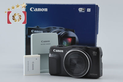 【中古】Canon キヤノン PowerShot SX710 HS ブラック コンパクトデジタルカメラ 元箱付き