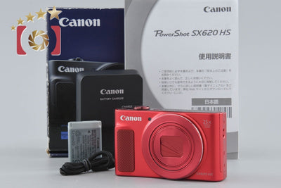 【中古】Canon キヤノン PowerShot SX620 HS レッド コンパクトデジタルカメラ 元箱付き