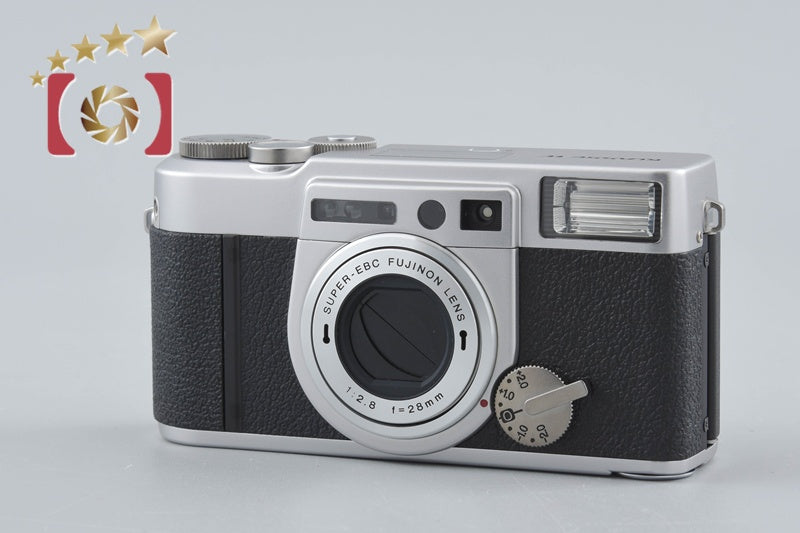【中古】FUJIFILM 富士フイルム KLASSE W シルバー コンパクトフィルムカメラ