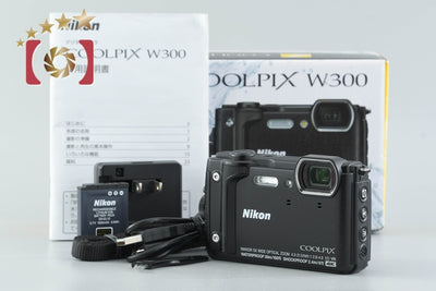 【中古】Nikon ニコン COOLPIX W300 ブラック コンパクトデジタルカメラ 元箱付き