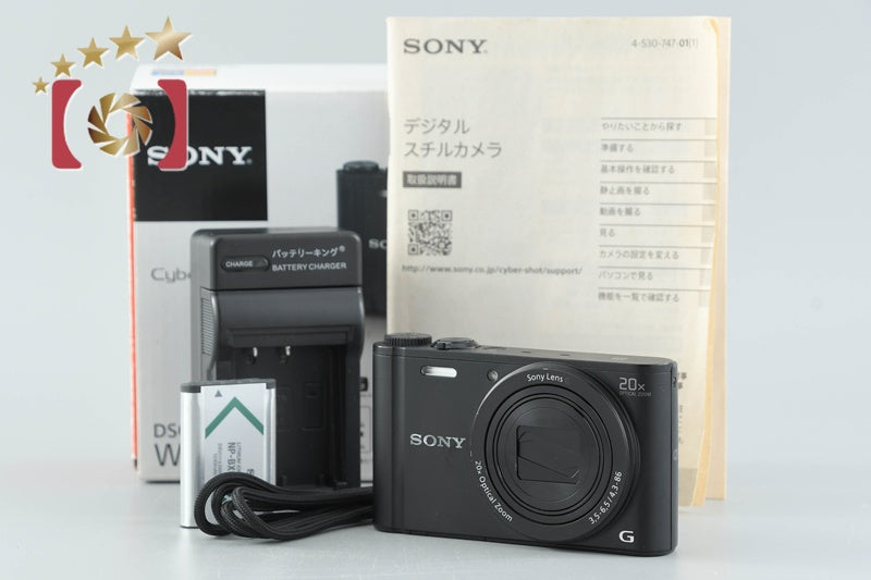 【中古】SONY ソニー Cyber-shot DSC-WX350 ブラック デジタルスチルカメラ 元箱付き 多言語対応