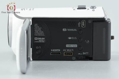 【中古】Panasonic パナソニック HC-V300M ホワイト デジタルハイビジョンビデオカメラ 元箱付き
