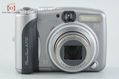 【中古】Canon キヤノン PowerShot A710 IS コンパクトデジタルカメラ 元箱付き