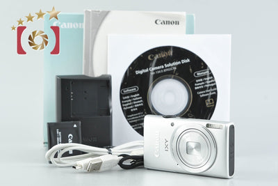 【中古】Canon キヤノン IXY 100F シルバー コンパクトデジタルカメラ 元箱付き