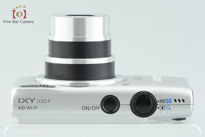 【中古】Canon キヤノン IXY 100F シルバー コンパクトデジタルカメラ 元箱付き