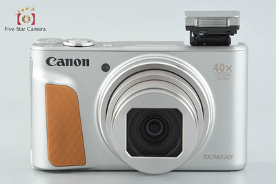 【中古】Canon キヤノン PowerShot SX740 HS シルバー コンパクトデジタルカメラ 元箱付き