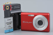 【中古】CASIO カシオ EXILIM ZOOM EX-Z60 レッド コンパクトデジタルカメラ