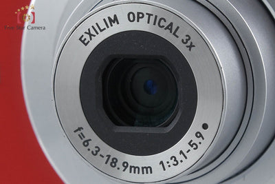 【中古】CASIO カシオ EXILIM ZOOM EX-Z60 レッド コンパクトデジタルカメラ