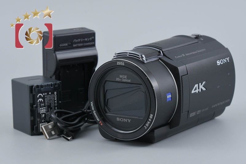 【中古】SONY ソニー HANDYCAM FDR-AX45 ブラック ビデオカメラ 多言語対応