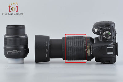 [Used] Nikon D3100 200mm Double Zoom Kit Black