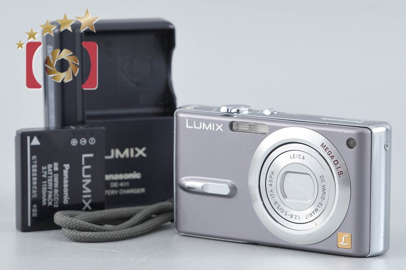 [Used] Panasonic LUMIX DMC-FX9 Mauve Gray Compact Digital Camera