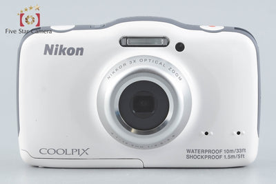[Used] Nikon COOLPIX S32 White Compact Digital Camera