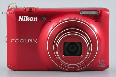 [Used] Nikon COOLPIX S6400 Glossy Red Compact Digital Camera