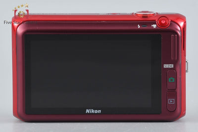 [Used] Nikon COOLPIX S6400 Glossy Red Compact Digital Camera