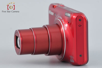 [Used] Nikon COOLPIX S6400 Glossy Red Compact Digital Camera