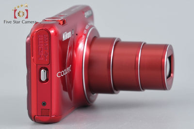 [Used] Nikon COOLPIX S6400 Glossy Red Compact Digital Camera