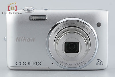 [Used] Nikon COOLPIX S3500 Crystal Silver Compact Digital Camera