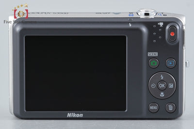 [Used] Nikon COOLPIX S3500 Crystal Silver Compact Digital Camera
