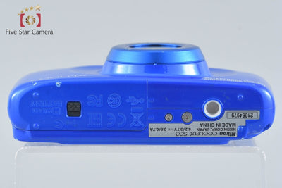 [Used] Nikon COOLPIX S33 Blue Compact Digital Camera