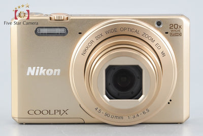 [Used] Nikon COOLPIX S7000 Gold Compact Digital Camera with Original Box