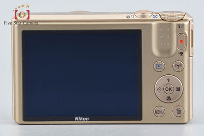 [Used] Nikon COOLPIX S7000 Gold Compact Digital Camera with Original Box