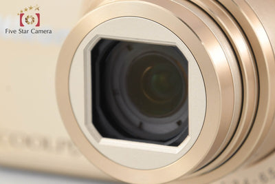 [Used] Nikon COOLPIX S7000 Gold Compact Digital Camera with Original Box
