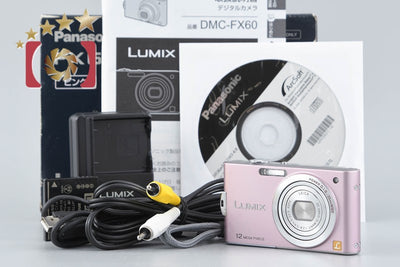 [Used] Panasonic LUMIX DMC-FX60 Sweet Pink Compact Digital Camera with Original Box