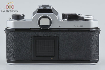 [Used] Nikon FM Silver Late Model + Ai-S NIKKOR 50mm f/1.8 (no meter coupling prong)