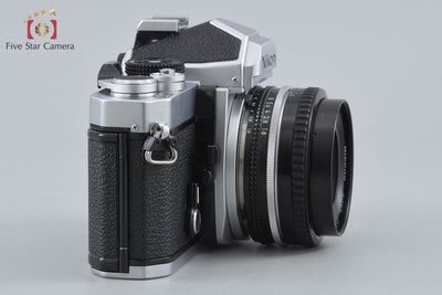[Used] Nikon FM Silver Late Model + Ai-S NIKKOR 50mm f/1.8 (no meter coupling prong)