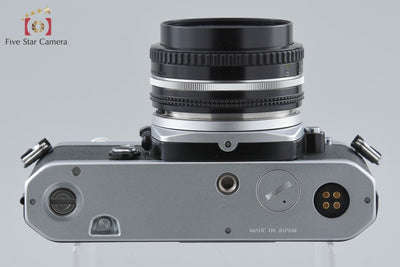 [Used] Nikon FM Silver Late Model + Ai-S NIKKOR 50mm f/1.8 (no meter coupling prong)