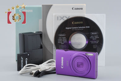 [Used] Canon IXY 430F Purple Compact Digital Camera with Original Box