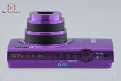 [Used] Canon IXY 430F Purple Compact Digital Camera with Original Box