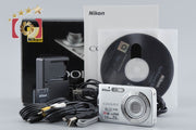 [Used] Nikon COOLPIX S210 Bright Silver Compact Digital Camera with Original Box