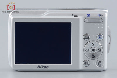 [Used] Nikon COOLPIX S210 Bright Silver Compact Digital Camera with Original Box
