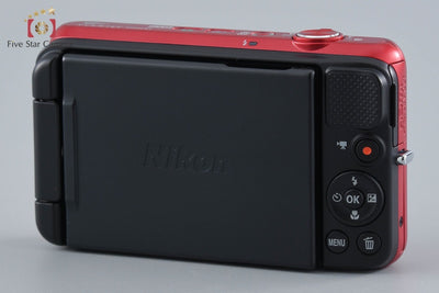 [Used] Nikon COOLPIX S6600 Raspberry Red Compact Digital Camera