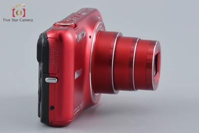 [Used] Nikon COOLPIX S6600 Raspberry Red Compact Digital Camera
