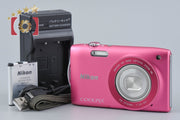 [Used] Nikon COOLPIX S3300 Strawberry Pink Compact Digital Camera