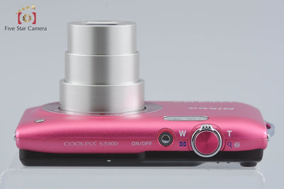 [Used] Nikon COOLPIX S3300 Strawberry Pink Compact Digital Camera
