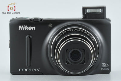 [Used] Nikon COOLPIX S9500 Matte Black Compact Digital Camera with Original Box