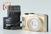 [Used] Nikon COOLPIX S8100 Precious Gold Compact Digital Camera