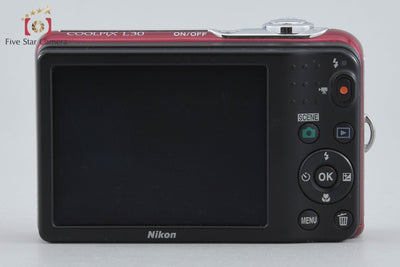Used: Nikon COOLPIX L30 Red Compact Digital Camera