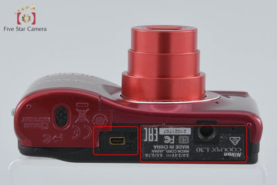 Used: Nikon COOLPIX L30 Red Compact Digital Camera