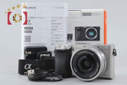 【Used】SONY α6000 ILCE-6000 Silver Power Zoom Lens Kit, Low Shutter Count, With Original Box