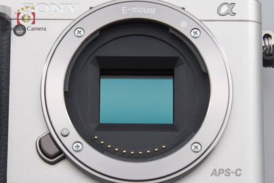 【Used】SONY α6000 ILCE-6000 Silver Power Zoom Lens Kit, Low Shutter Count, With Original Box
