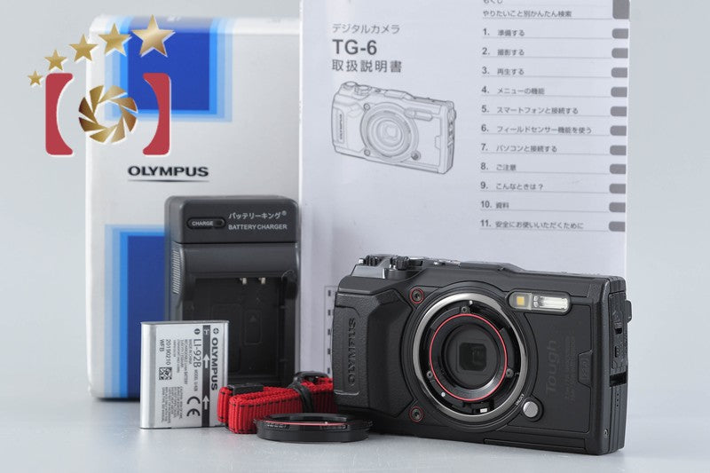 [Used] OLYMPUS Olympus TOUGH TG-6 Black Compact Digital Camera, Low Shutter Count, With Original Box
