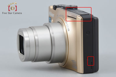 [Used] Nikon COOLPIX S8100 Precious Gold Compact Digital Camera
